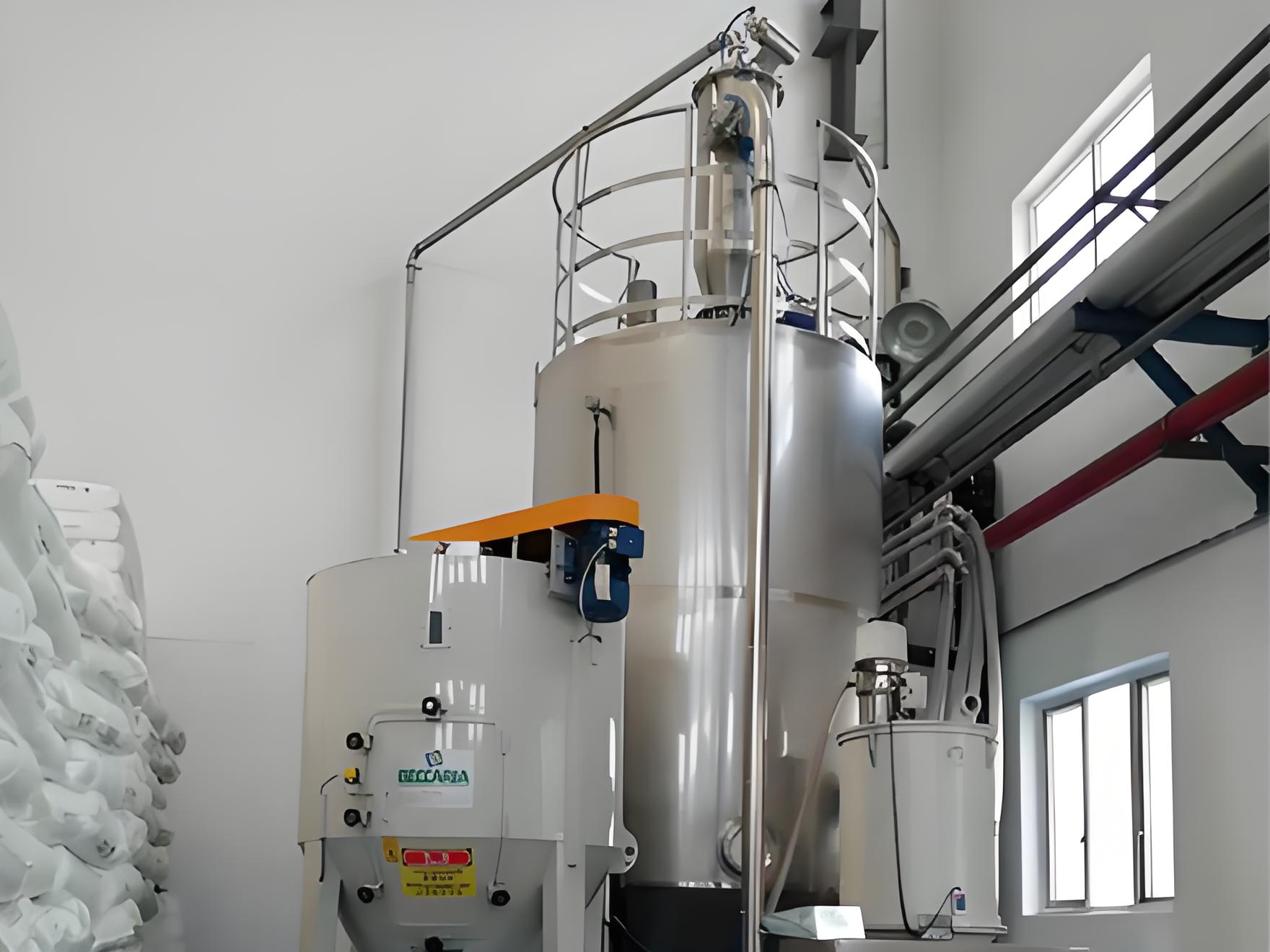 PVC塑料顆料投料輸送案例